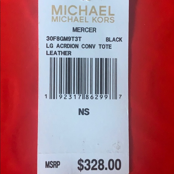 COPY - Michael Kors Mercer Large Black Accordion Tote - Picture 10 of 10